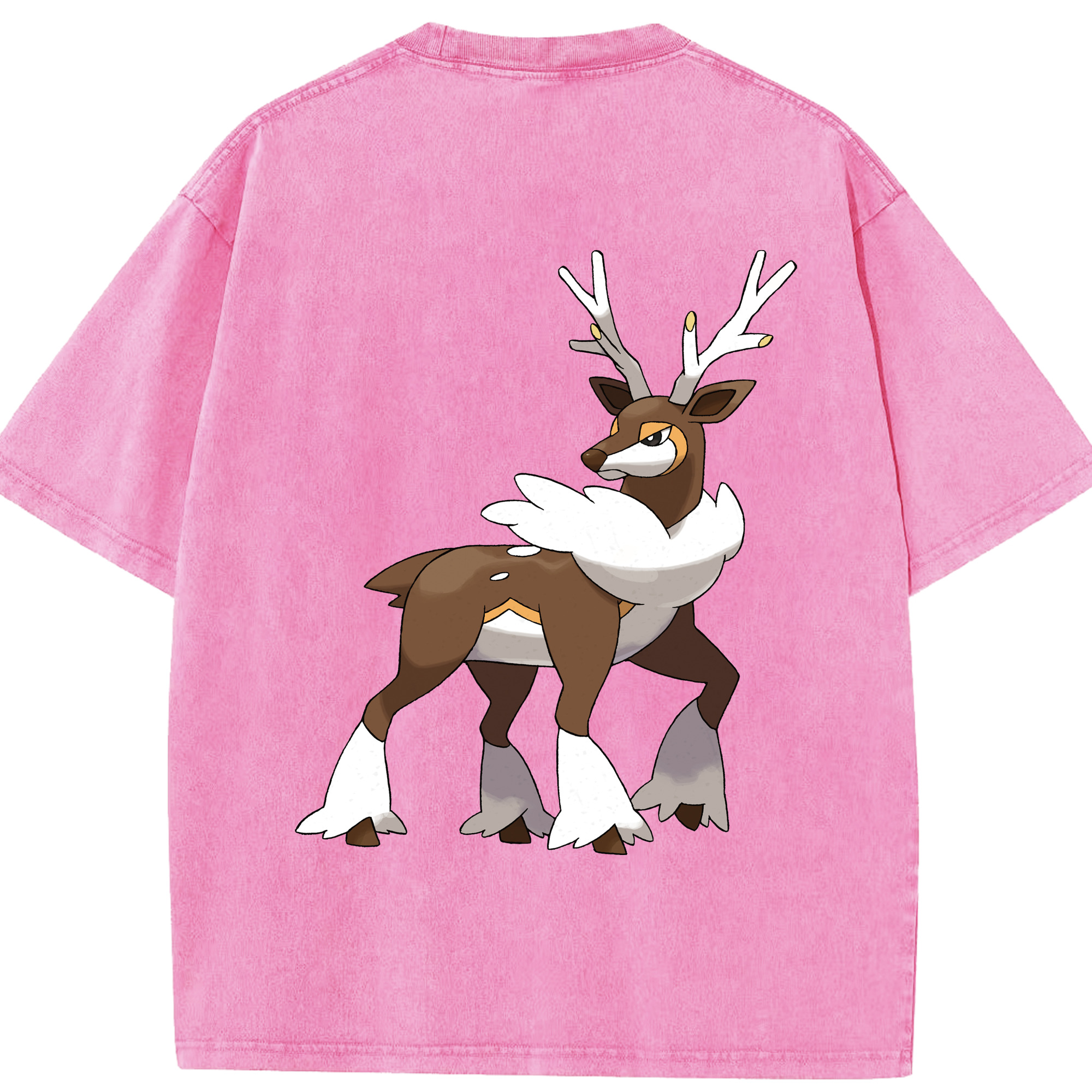 （画像用） ポケットモンスター Pokémon 綿100% ヴィンテージ風 半袖Tシャツ（背面プリント）